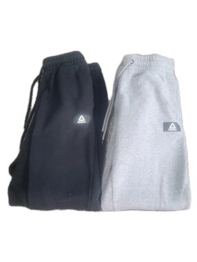 Reebok Set of 2 Jogger Pants in Black and Gray Size Sm